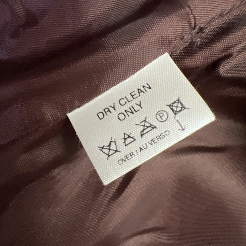 Vintage Liz Sport Lizsport Velvet Vest Size 12 Brown Button Up 90's Y2K - Picture 7 of 8